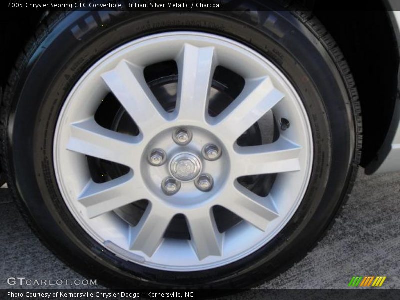 Brilliant Silver Metallic / Charcoal 2005 Chrysler Sebring GTC Convertible