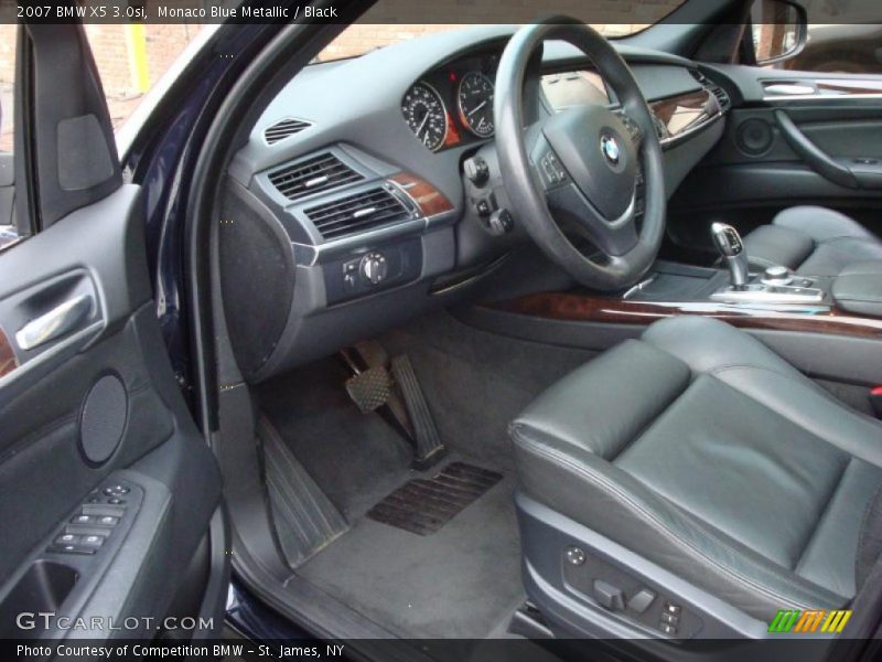 Monaco Blue Metallic / Black 2007 BMW X5 3.0si