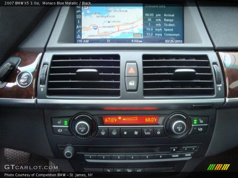 Monaco Blue Metallic / Black 2007 BMW X5 3.0si
