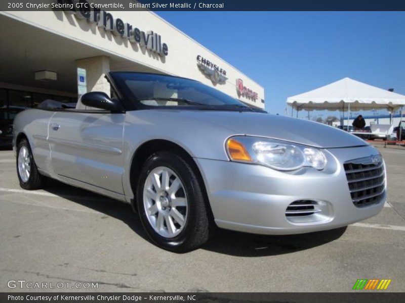 Brilliant Silver Metallic / Charcoal 2005 Chrysler Sebring GTC Convertible