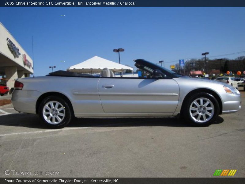 Brilliant Silver Metallic / Charcoal 2005 Chrysler Sebring GTC Convertible