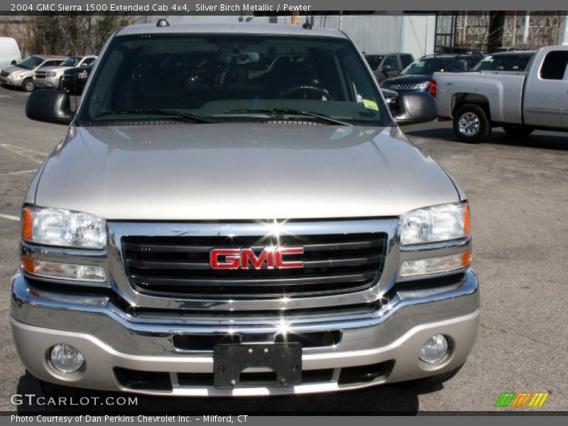 Silver Birch Metallic / Pewter 2004 GMC Sierra 1500 Extended Cab 4x4