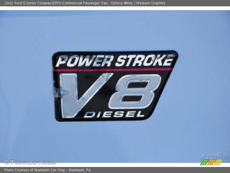 Oxford White / Medium Graphite 2002 Ford E Series Cutaway E450 Commercial Passenger Van