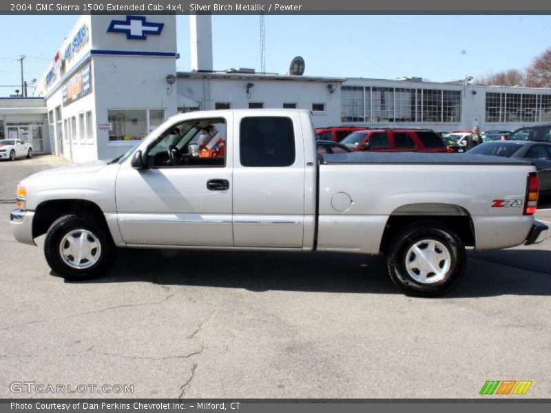 Silver Birch Metallic / Pewter 2004 GMC Sierra 1500 Extended Cab 4x4