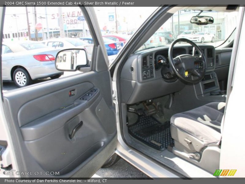 Silver Birch Metallic / Pewter 2004 GMC Sierra 1500 Extended Cab 4x4
