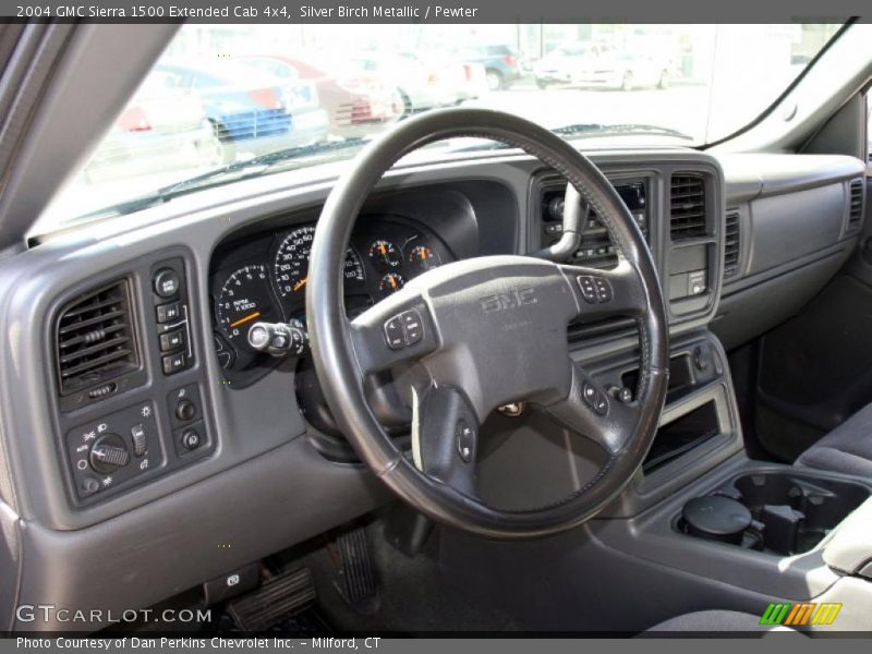 Silver Birch Metallic / Pewter 2004 GMC Sierra 1500 Extended Cab 4x4