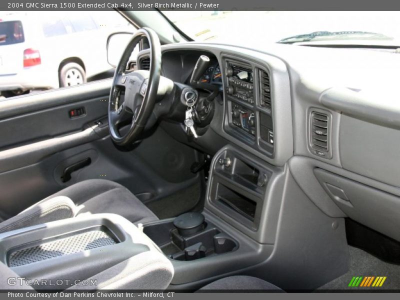 Silver Birch Metallic / Pewter 2004 GMC Sierra 1500 Extended Cab 4x4