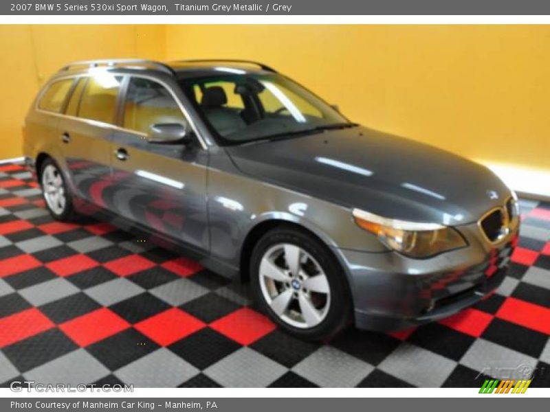 Titanium Grey Metallic / Grey 2007 BMW 5 Series 530xi Sport Wagon