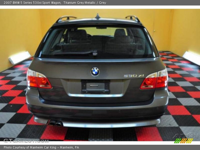 Titanium Grey Metallic / Grey 2007 BMW 5 Series 530xi Sport Wagon