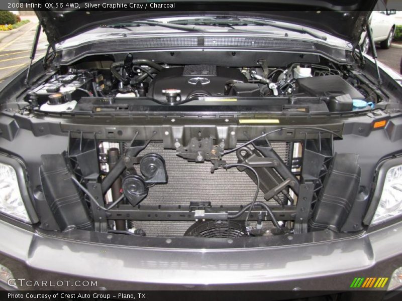 Silver Graphite Gray / Charcoal 2008 Infiniti QX 56 4WD