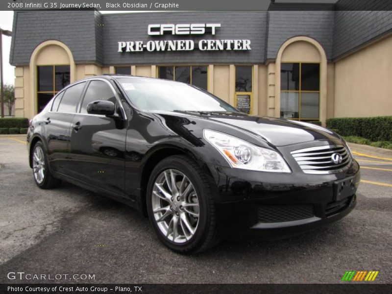 Black Obsidian / Graphite 2008 Infiniti G 35 Journey Sedan