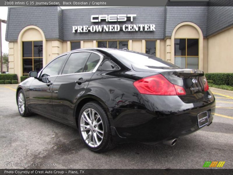 Black Obsidian / Graphite 2008 Infiniti G 35 Journey Sedan