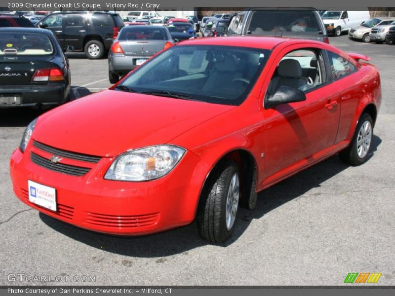 Victory Red / Gray 2009 Chevrolet Cobalt LS Coupe