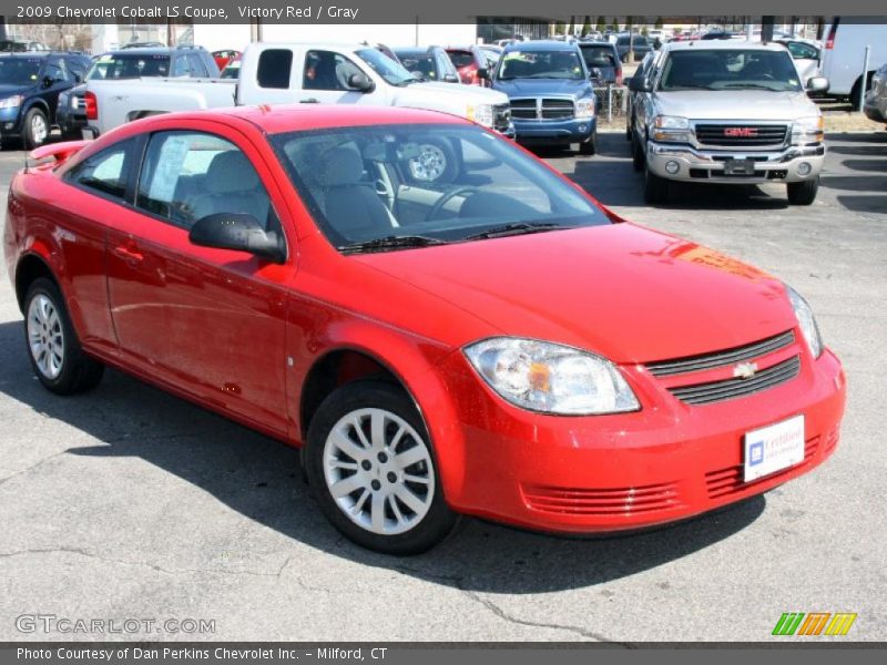 Victory Red / Gray 2009 Chevrolet Cobalt LS Coupe