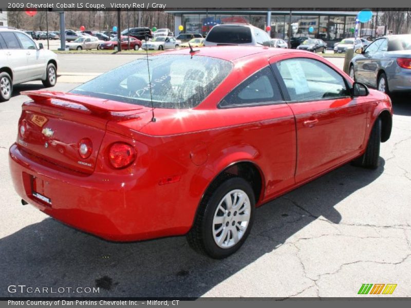 Victory Red / Gray 2009 Chevrolet Cobalt LS Coupe
