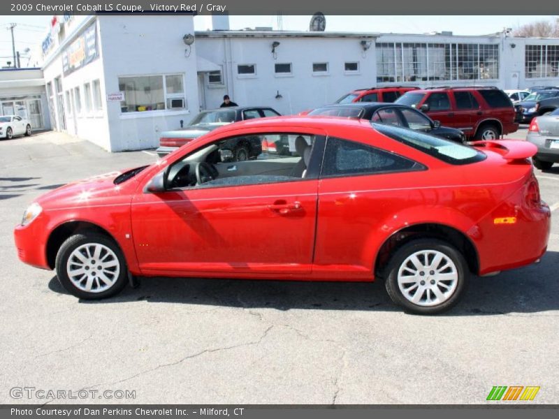 Victory Red / Gray 2009 Chevrolet Cobalt LS Coupe