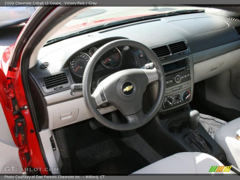 Victory Red / Gray 2009 Chevrolet Cobalt LS Coupe
