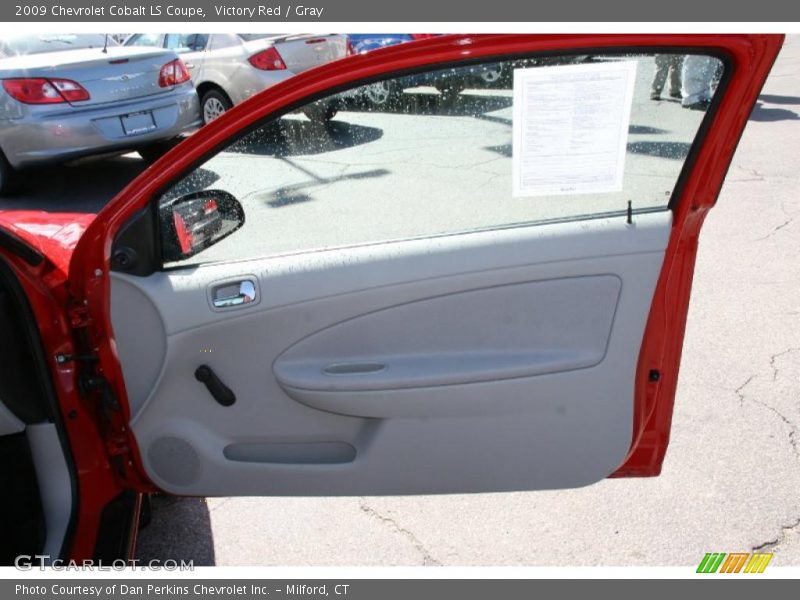 Victory Red / Gray 2009 Chevrolet Cobalt LS Coupe