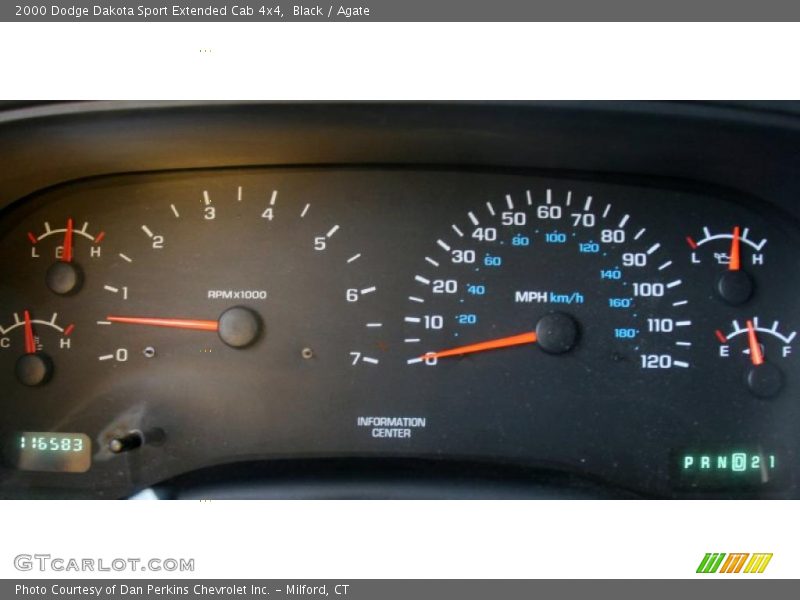 Black / Agate 2000 Dodge Dakota Sport Extended Cab 4x4