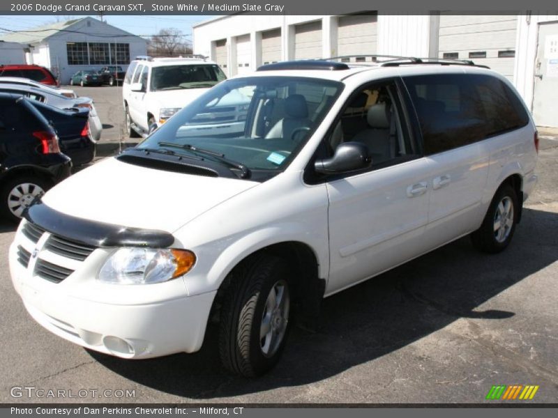 Stone White / Medium Slate Gray 2006 Dodge Grand Caravan SXT