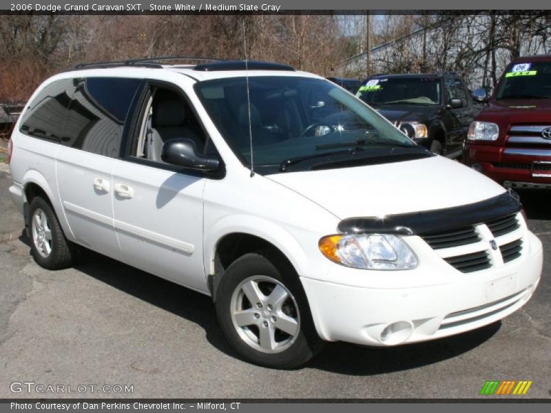 Stone White / Medium Slate Gray 2006 Dodge Grand Caravan SXT