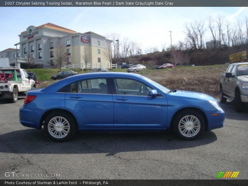 Marathon Blue Pearl / Dark Slate Gray/Light Slate Gray 2007 Chrysler Sebring Touring Sedan