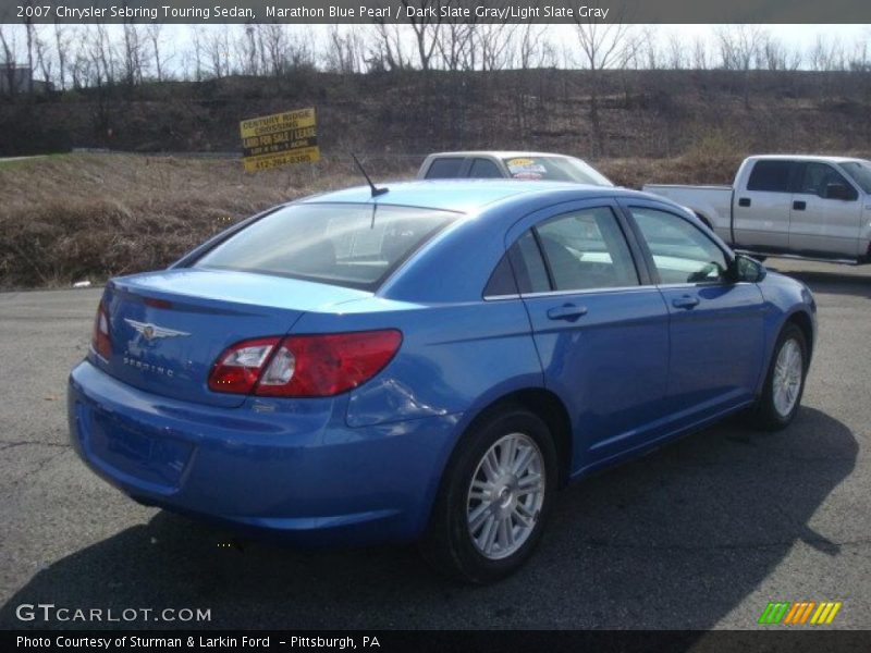 Marathon Blue Pearl / Dark Slate Gray/Light Slate Gray 2007 Chrysler Sebring Touring Sedan