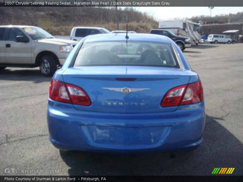 Marathon Blue Pearl / Dark Slate Gray/Light Slate Gray 2007 Chrysler Sebring Touring Sedan