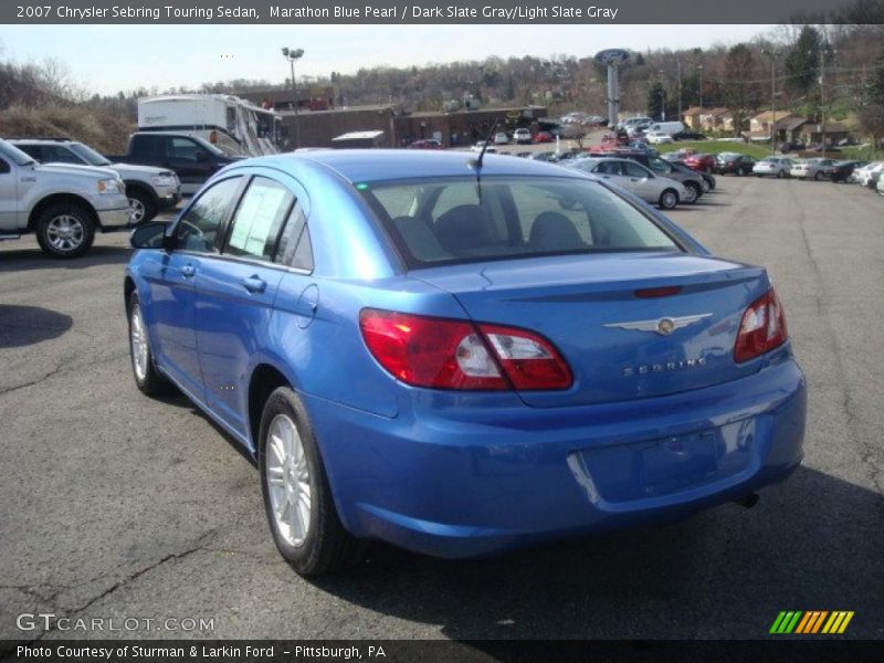 Marathon Blue Pearl / Dark Slate Gray/Light Slate Gray 2007 Chrysler Sebring Touring Sedan