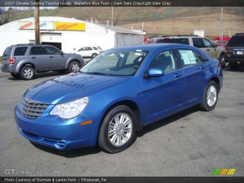 Marathon Blue Pearl / Dark Slate Gray/Light Slate Gray 2007 Chrysler Sebring Touring Sedan