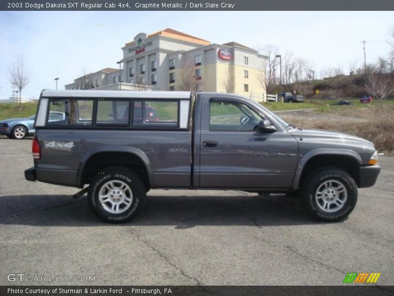 Graphite Metallic / Dark Slate Gray 2003 Dodge Dakota SXT Regular Cab 4x4