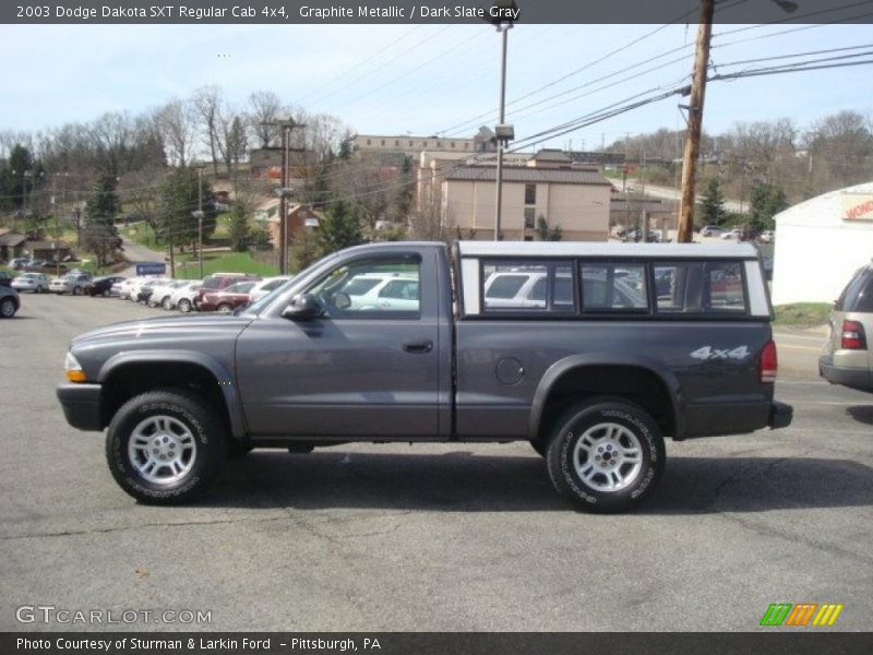 Graphite Metallic / Dark Slate Gray 2003 Dodge Dakota SXT Regular Cab 4x4