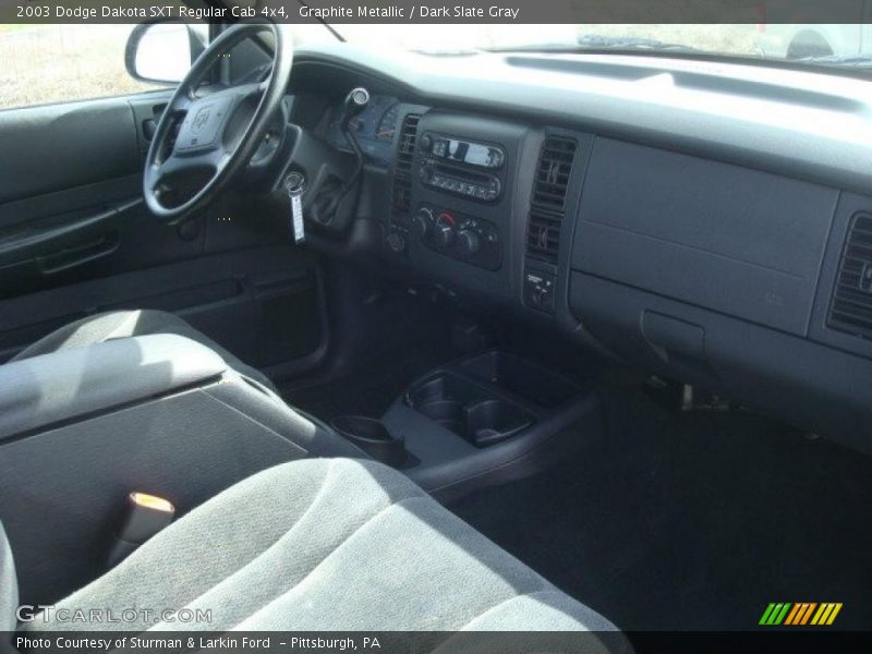 Graphite Metallic / Dark Slate Gray 2003 Dodge Dakota SXT Regular Cab 4x4