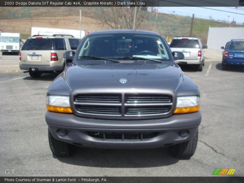 Graphite Metallic / Dark Slate Gray 2003 Dodge Dakota SXT Regular Cab 4x4