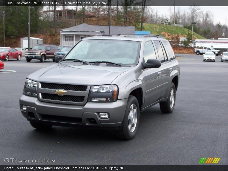 Graystone Metallic / Gray 2009 Chevrolet TrailBlazer LT 4x4