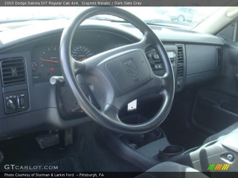 Graphite Metallic / Dark Slate Gray 2003 Dodge Dakota SXT Regular Cab 4x4