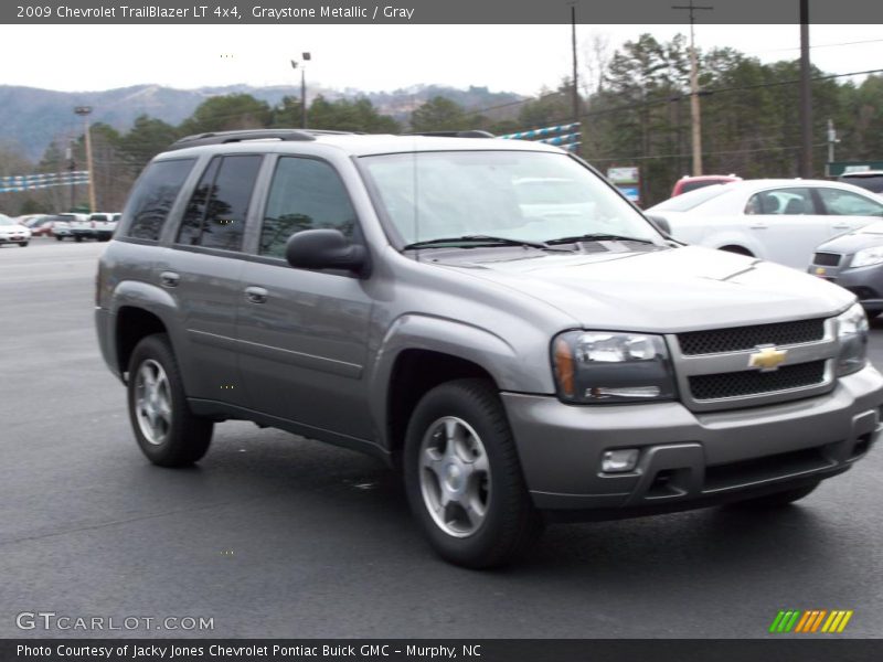 Graystone Metallic / Gray 2009 Chevrolet TrailBlazer LT 4x4