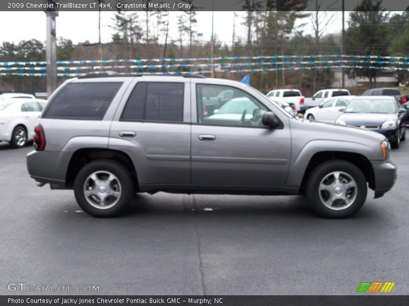Graystone Metallic / Gray 2009 Chevrolet TrailBlazer LT 4x4