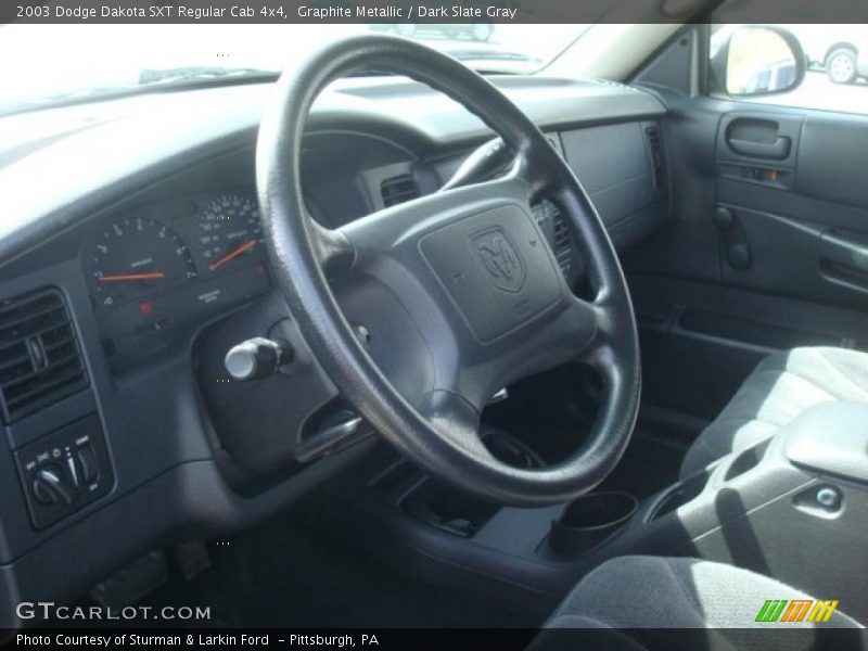 Graphite Metallic / Dark Slate Gray 2003 Dodge Dakota SXT Regular Cab 4x4