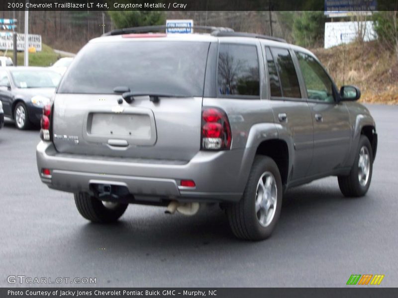 Graystone Metallic / Gray 2009 Chevrolet TrailBlazer LT 4x4