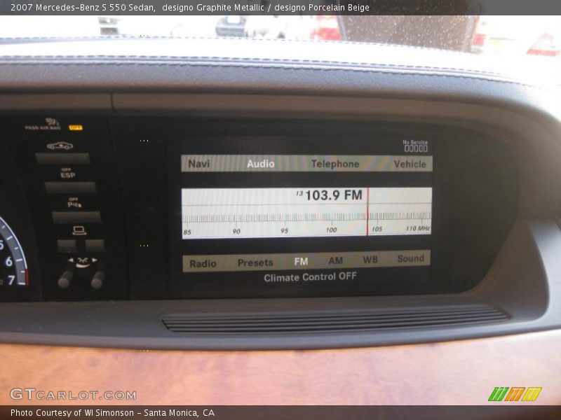 designo Graphite Metallic / designo Porcelain Beige 2007 Mercedes-Benz S 550 Sedan