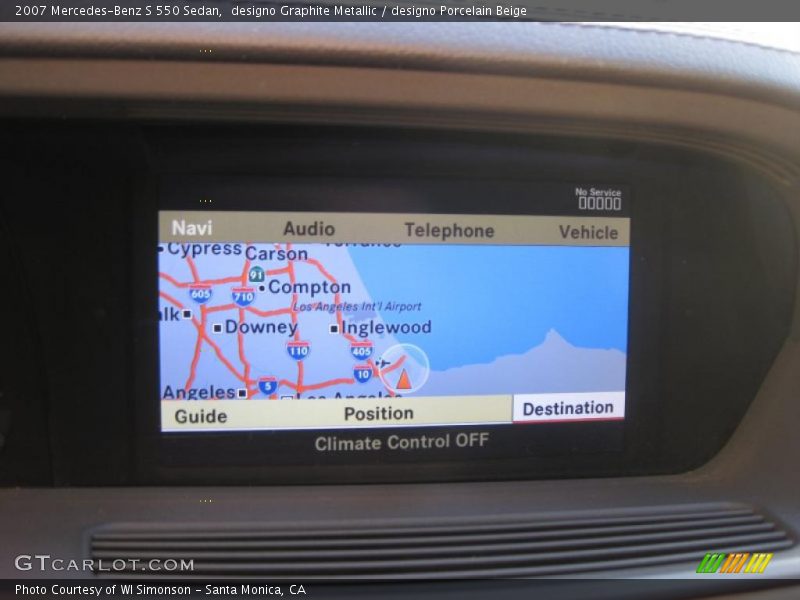designo Graphite Metallic / designo Porcelain Beige 2007 Mercedes-Benz S 550 Sedan