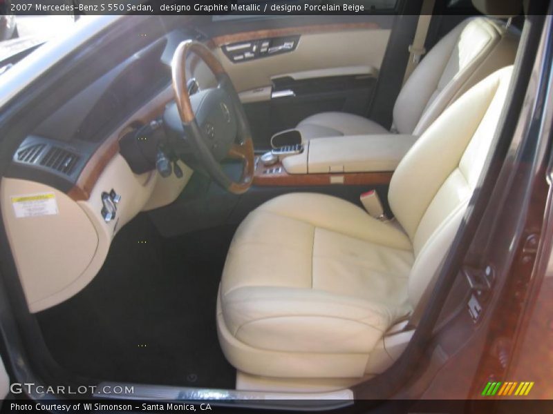 designo Graphite Metallic / designo Porcelain Beige 2007 Mercedes-Benz S 550 Sedan