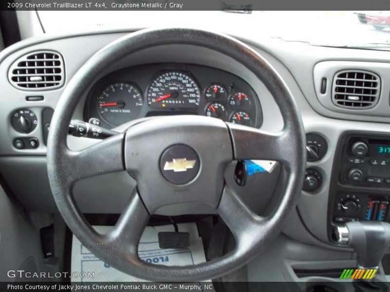 Graystone Metallic / Gray 2009 Chevrolet TrailBlazer LT 4x4