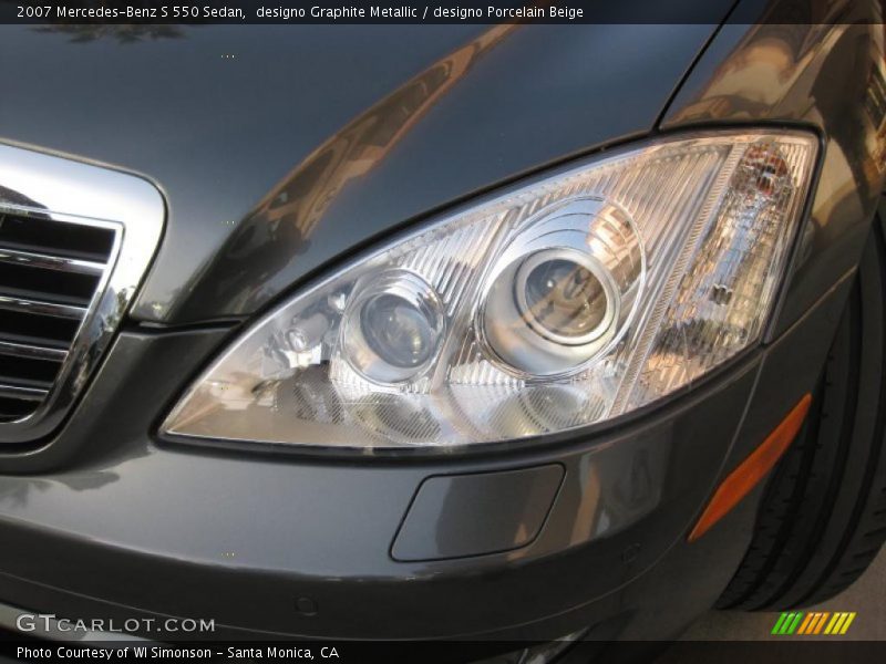 designo Graphite Metallic / designo Porcelain Beige 2007 Mercedes-Benz S 550 Sedan