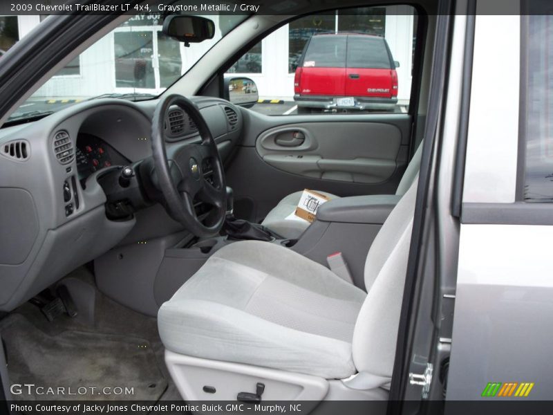 Graystone Metallic / Gray 2009 Chevrolet TrailBlazer LT 4x4