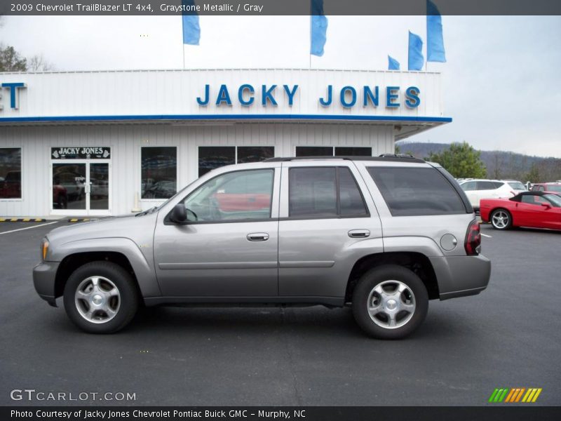 Graystone Metallic / Gray 2009 Chevrolet TrailBlazer LT 4x4