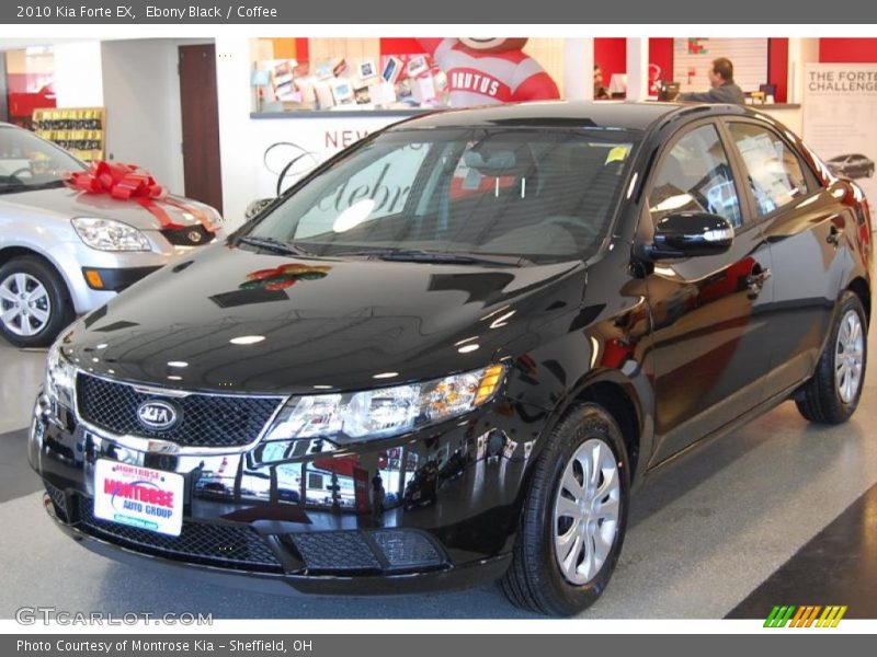 Ebony Black / Coffee 2010 Kia Forte EX