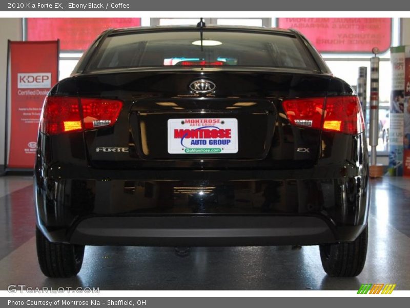 Ebony Black / Coffee 2010 Kia Forte EX