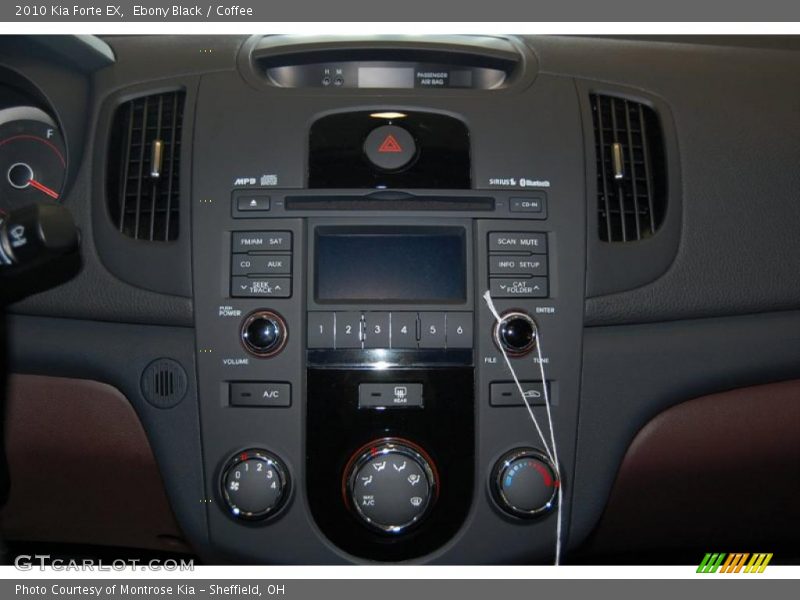 Ebony Black / Coffee 2010 Kia Forte EX